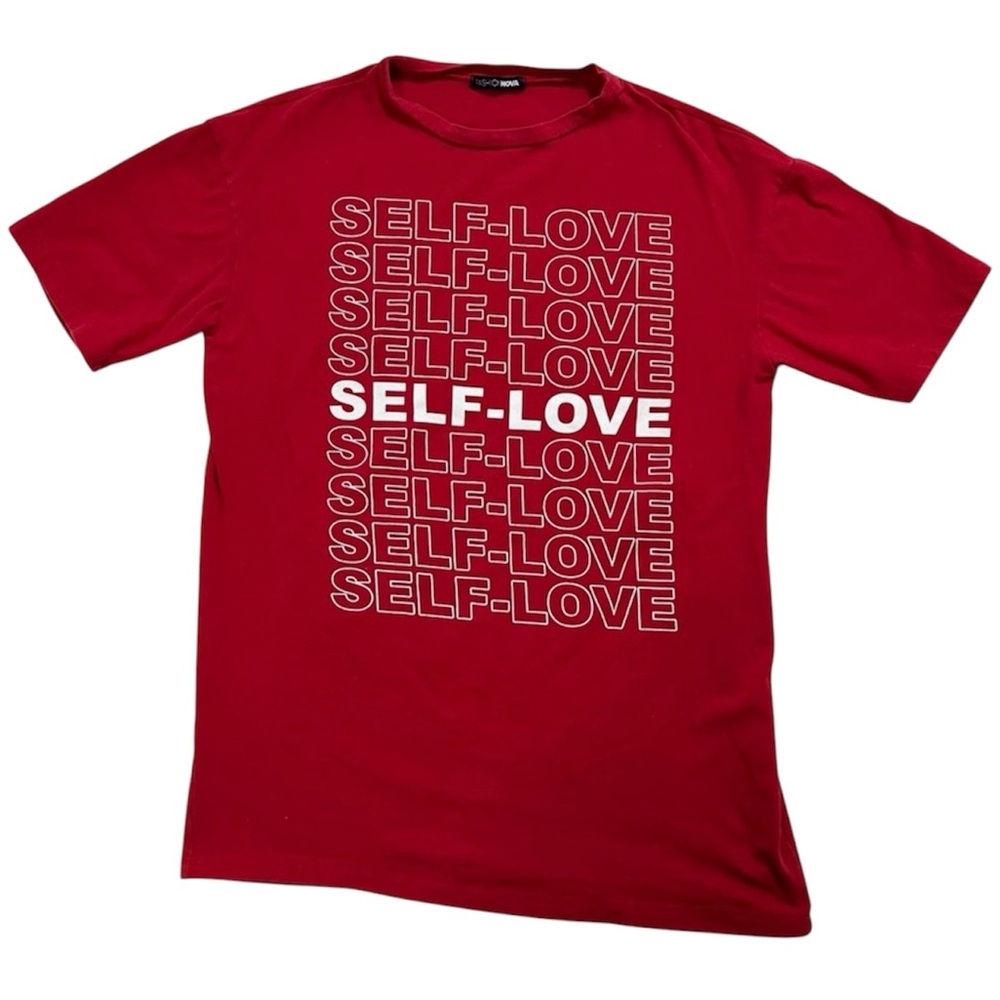 Fashion Nova Self Love Tunic Top - Small, Red
